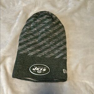 New Era Green and Gray NFL Beanie jets